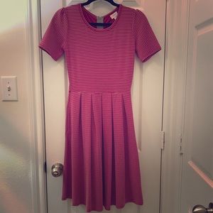 Striped LuLaRoe Amelia Dress